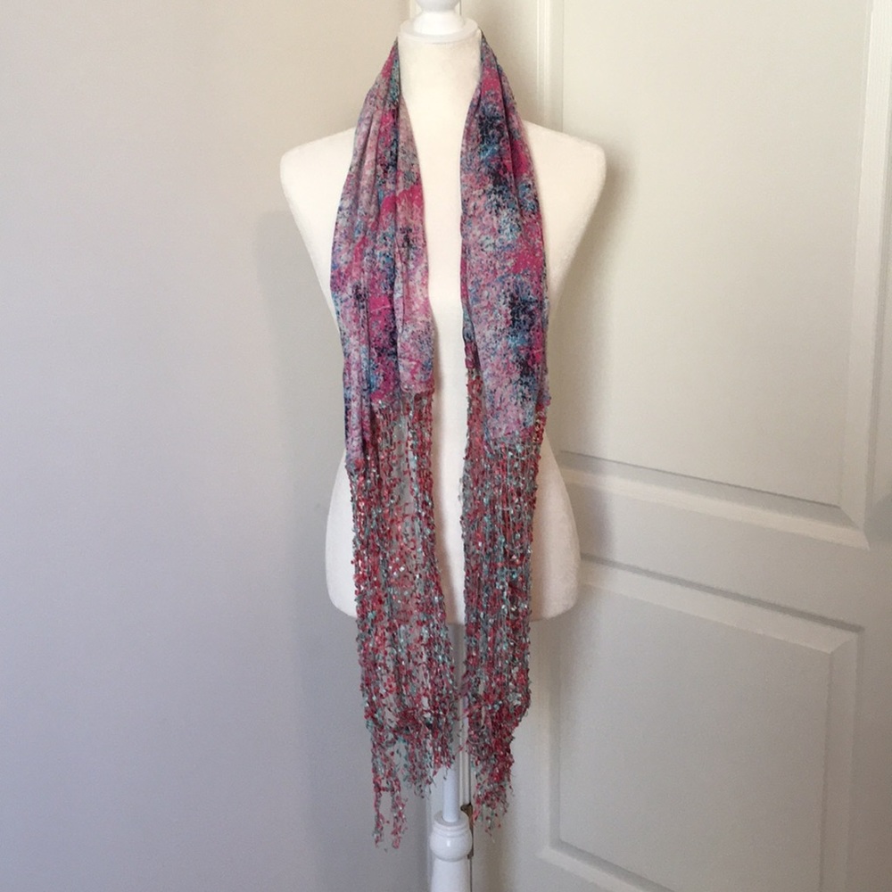 Icon Collection Netted Edge Scarf Shawl Wrap